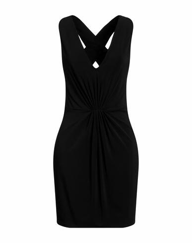 Cristinaeffe Woman Mini dress Black Viscose, Elastane Cover