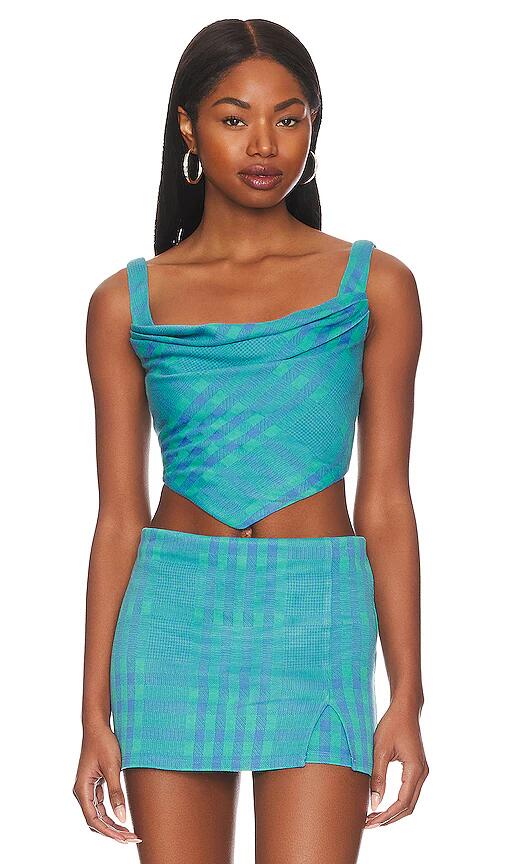 Lovers and Friends Montauk Bustier in Blue Cover