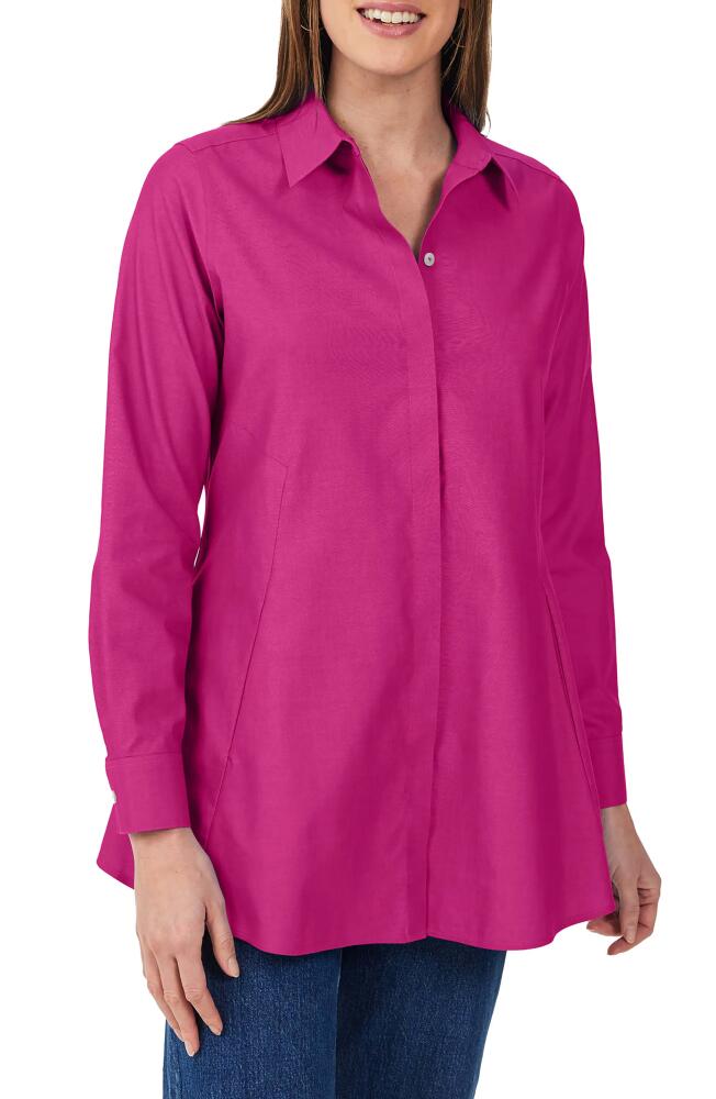 Foxcroft Cici Non-Iron Tunic Blouse in Fuchsia Cover