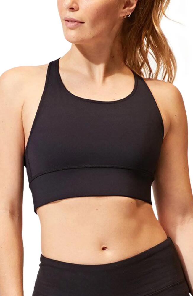 Threads 4 Thought Strappy Sports Bra in Jet Black Cover