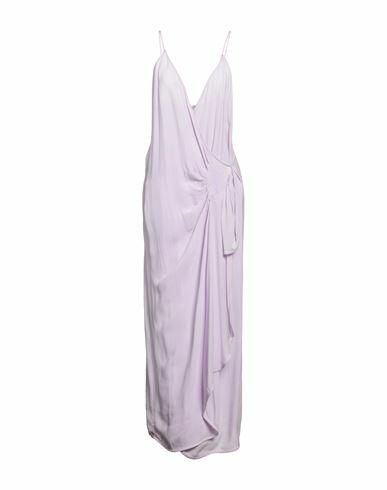 Atos Lombardini Woman Maxi dress Lilac Acetate, Silk Cover