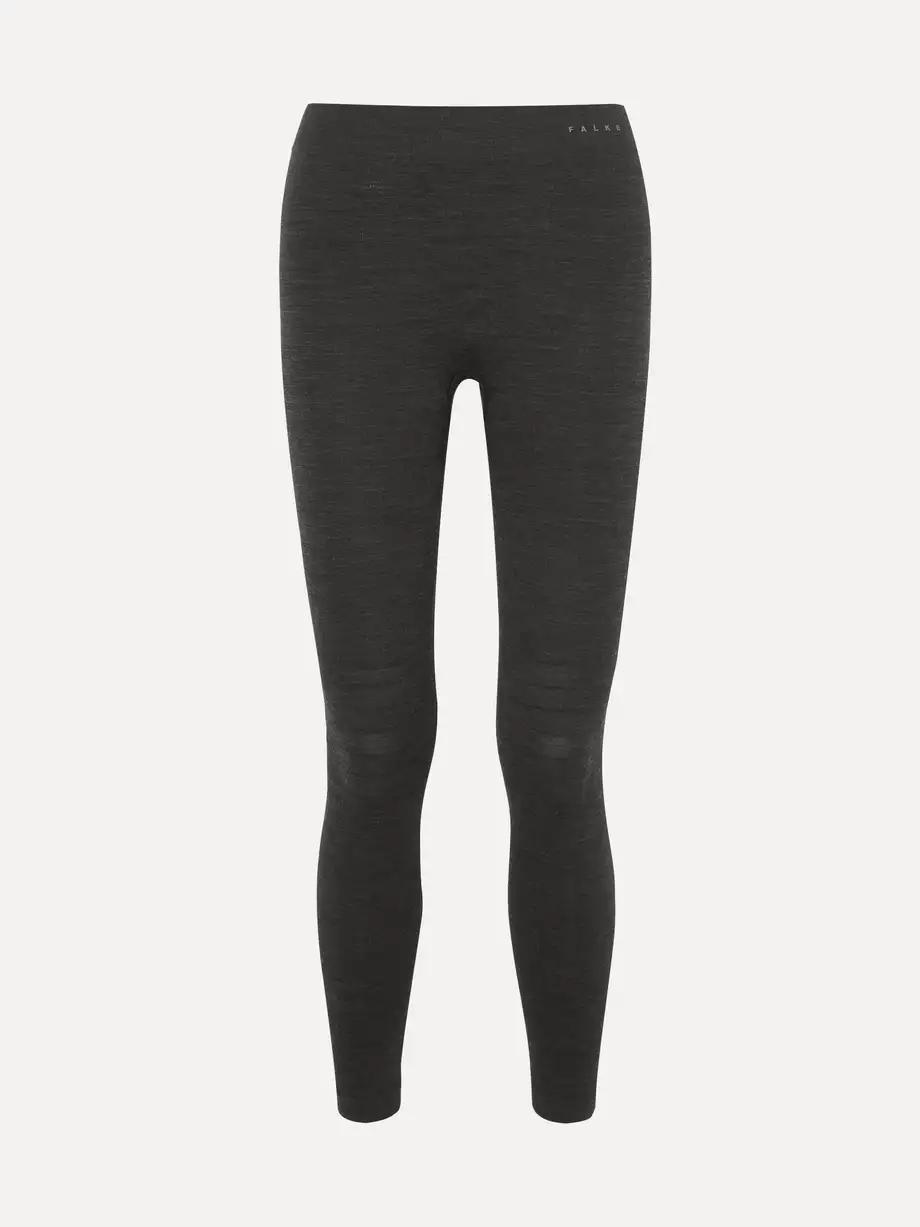 FALKE Ergonomic Sport System - Technical Stretch Wool-blend Leggings - Black Cover