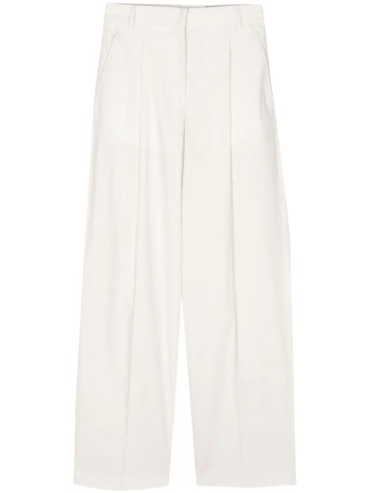 Officine Generale pleated poplin straight trousers - Neutrals Cover