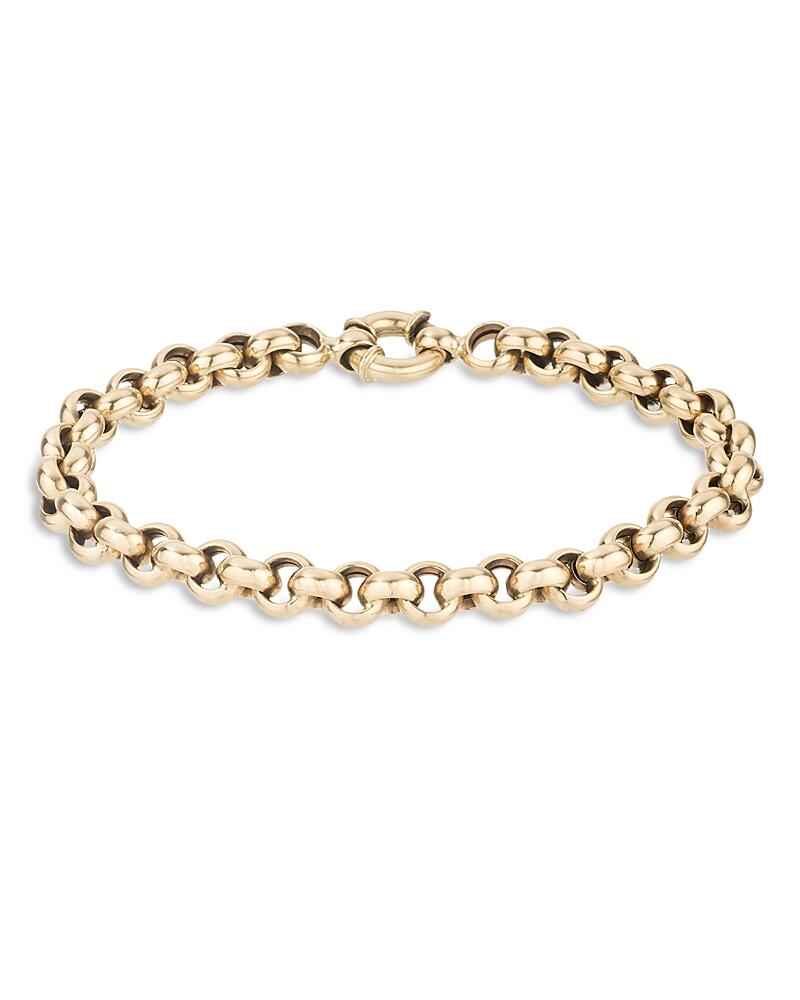 Adina Reyter 14K Yellow Gold Rolo Link Chain Bracelet Cover