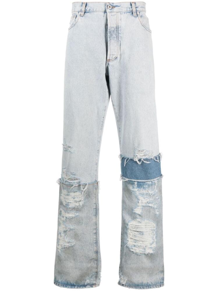 Heron Preston multi-panel denim jeans - Blue Cover