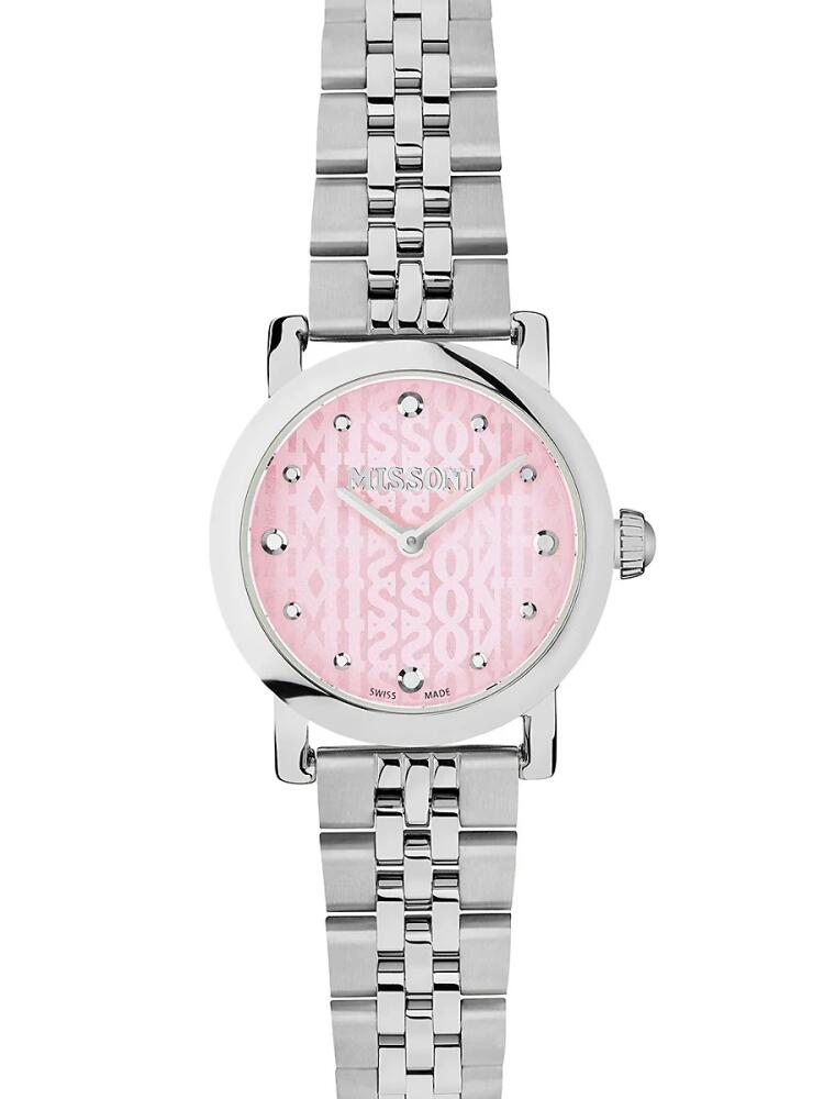 Missoni Women's Mini Monogram 28MM Stainless Steel Bracelet Watch Cover