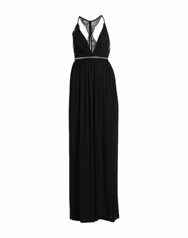 Anna Molinari Woman Maxi dress Black Polyester, Polyamide, Elastane Cover