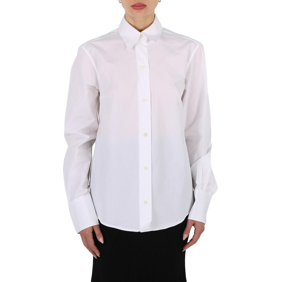 Gabriela Coll Garments Ladies White Cropback Shirt Cover