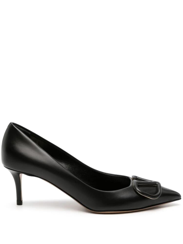 Valentino Garavani VLogo 60mm leather slingback pumps - Black Cover