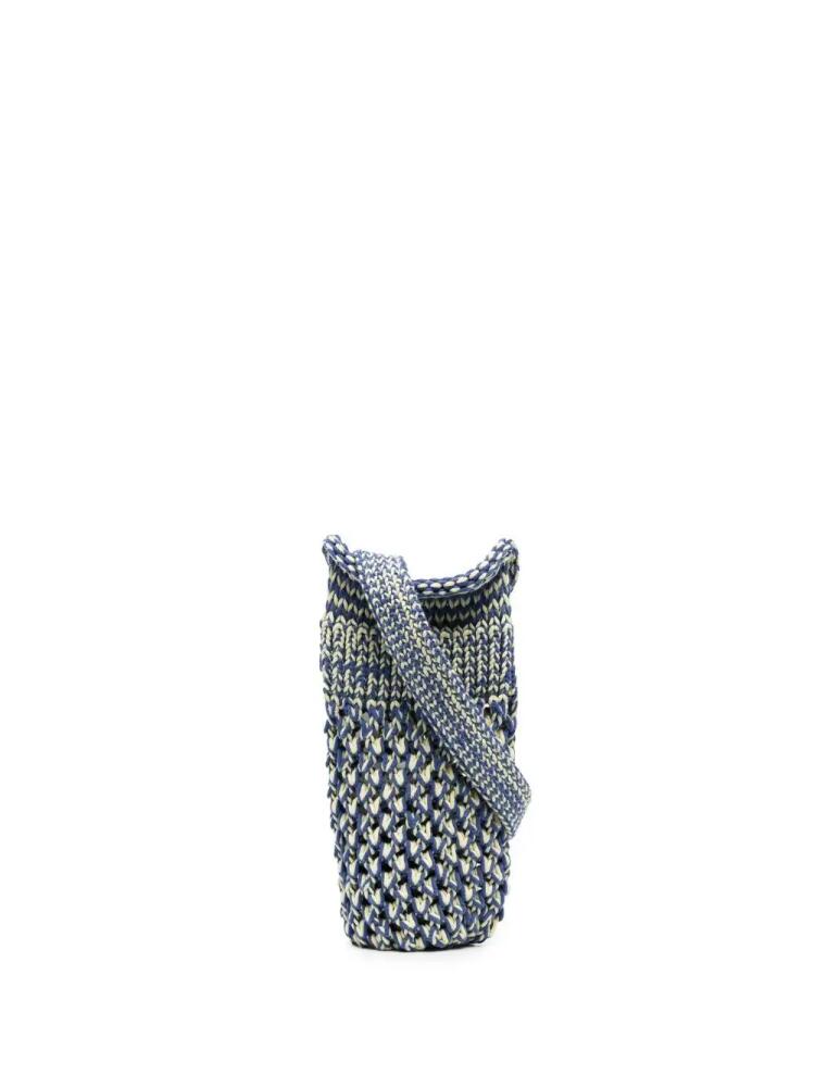 Sunnei knitted shoulder bag - Blue Cover