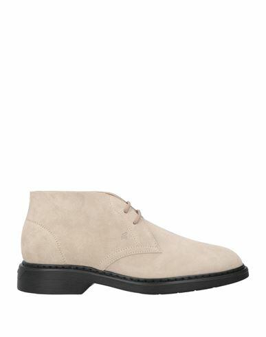 Hogan Man Ankle boots Beige Soft Leather Cover