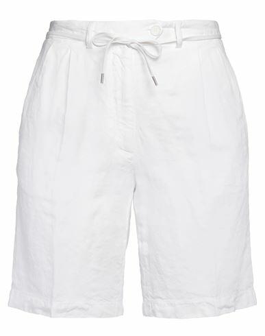 Aspesi Woman Shorts & Bermuda Shorts White Linen Cover