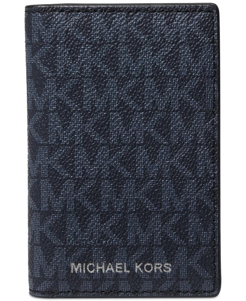 Michael Kors Men's Signature Folding Card Case - Admiral Blue Cover