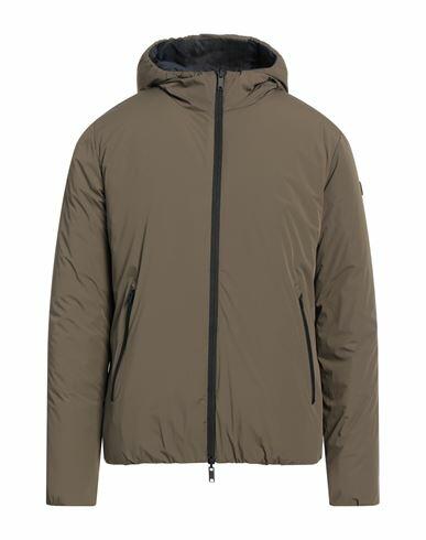 Homeward Clothes Man Jacket Military green Nylon, Elastane Cover