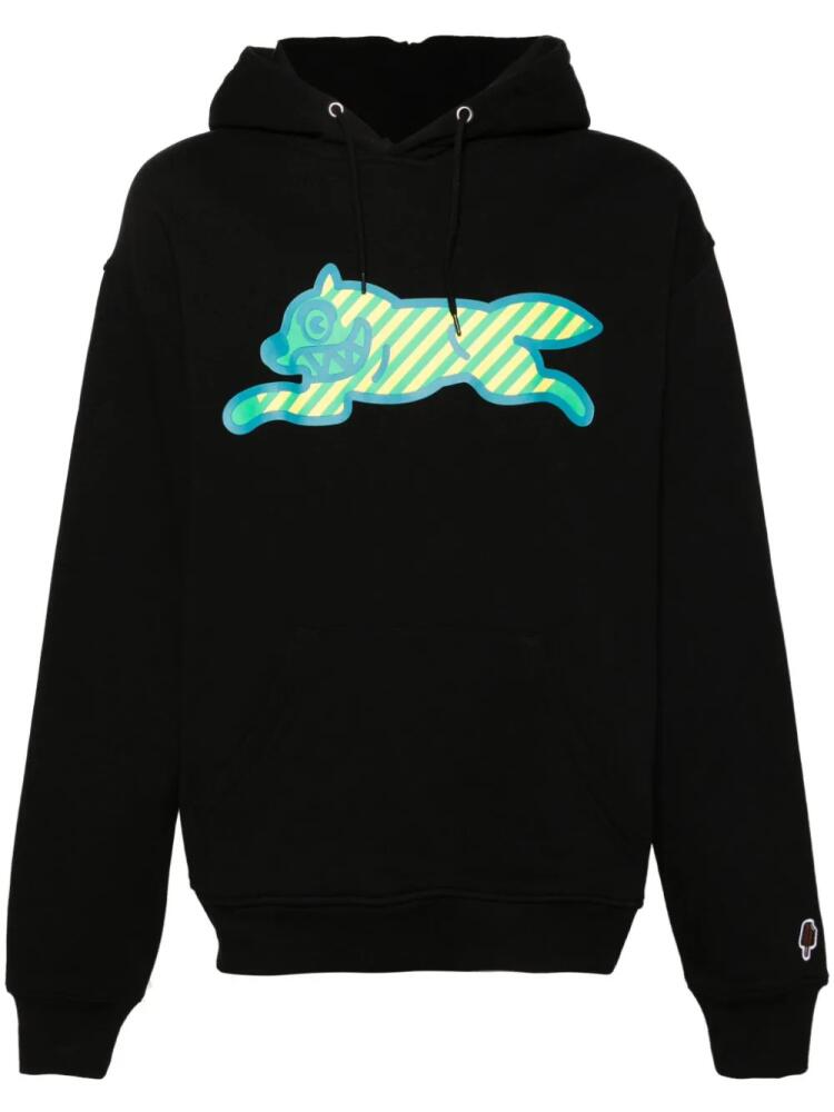 ICECREAM logo-print cotton hoodie - Black Cover