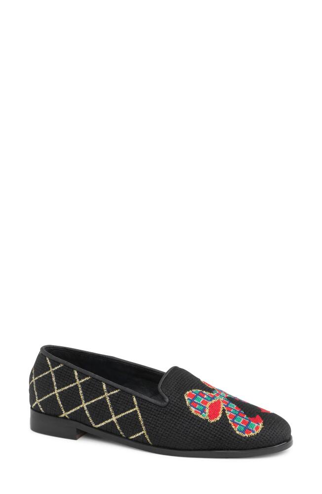 ByPaige Needlepoint Loafer in Black Multi Cover