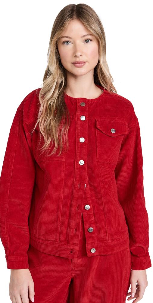 ALIGNE Moto Corduroy Jacket Red Cover