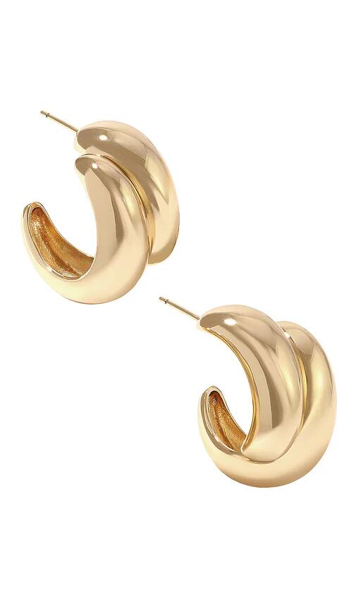 Lili Claspe Manon Earring in Metallic Gold Cover