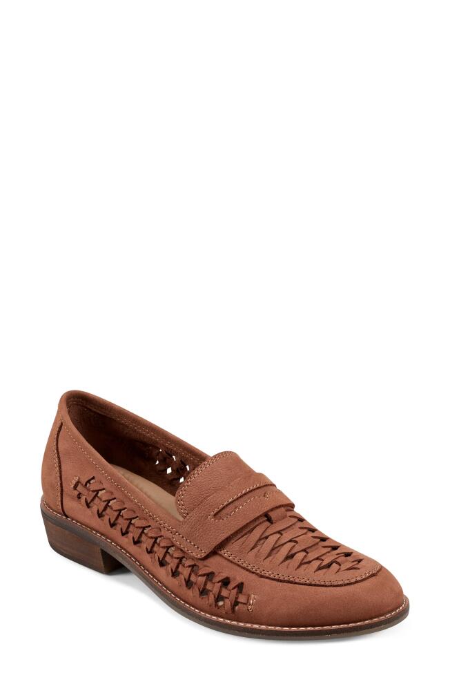 Earth Ela Woven Penny Loafer in Light Natural Cover