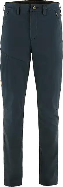 Fjallraven Abisko Trail Stretch Trousers (Dark Navy) Men's Casual Pants Cover