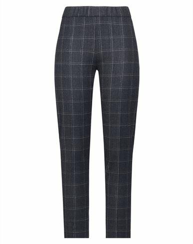 D. exterior Woman Pants Slate blue Wool, Elastane Cover