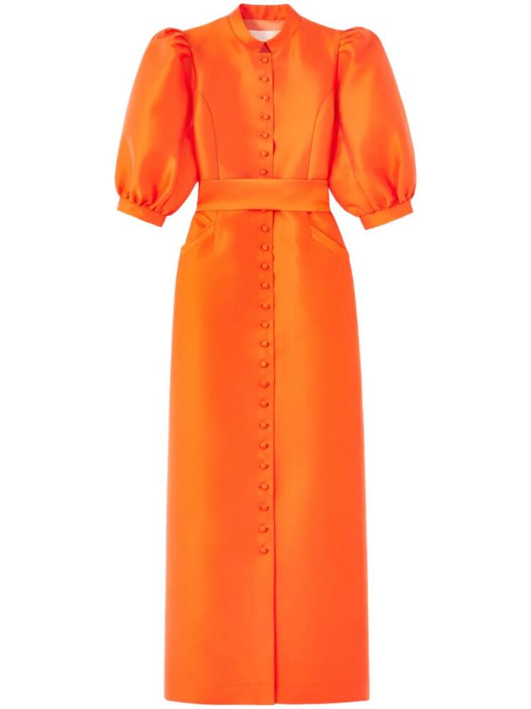 DESTREE Amoako satin midi dress - Orange Cover