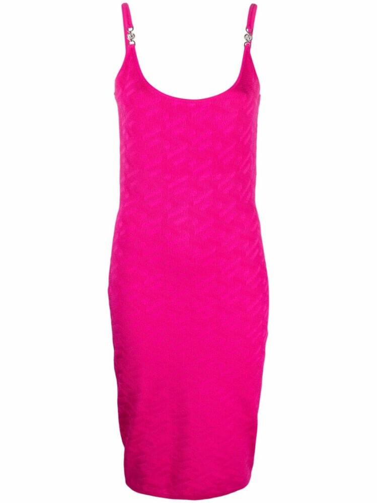 Versace La Greca Medusa '95 knitted midi dress - Pink Cover