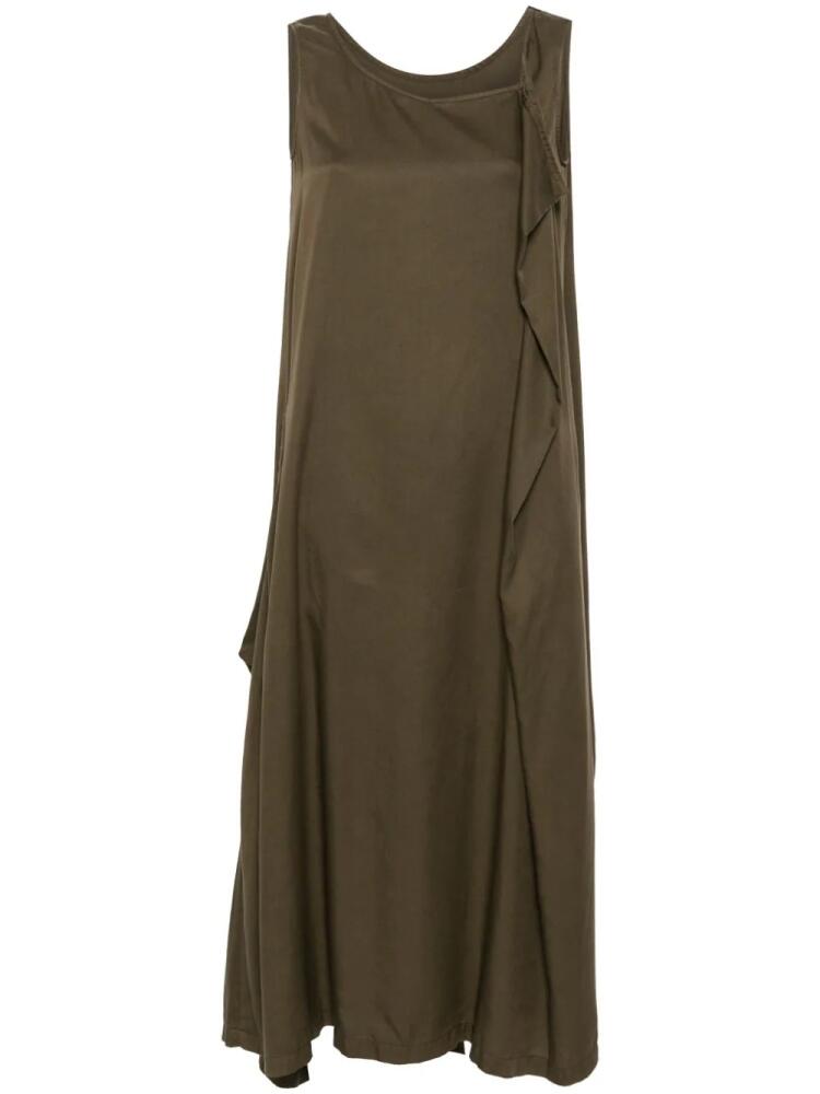 Yohji Yamamoto V-neck sleeveless maxi dress - Green Cover