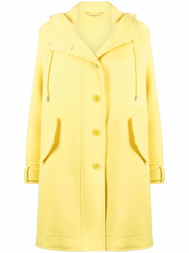 Ermanno Scervino virgin wool single-breasted coat - Yellow Cover