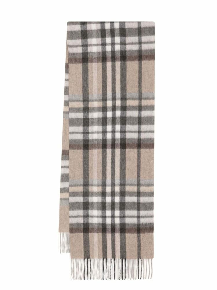 N.Peal plaid cashmere scarf - Brown Cover