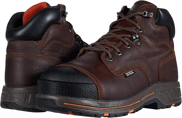 Timberland PRO 6 Helix HD Composite Safety Toe Internal Met Guard (Brown) Men's Shoes Cover