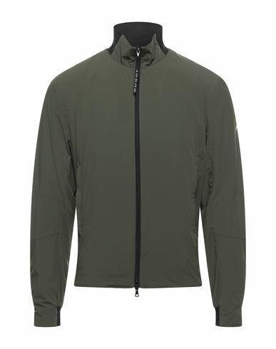 Esemplare Man Jacket Military green Nylon, Elastane Cover