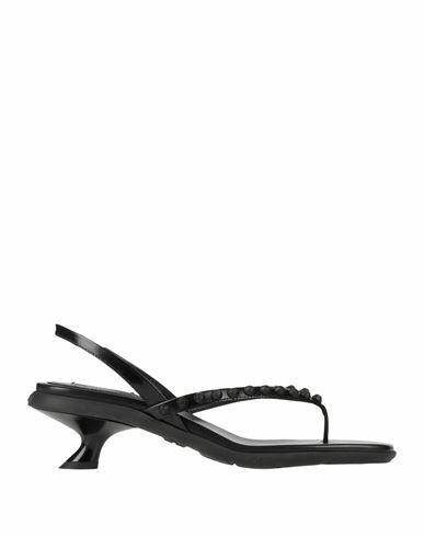 Miu Miu Woman Thong sandal Black Soft Leather Cover