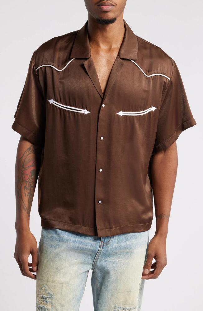 Elwood Western Camp Shirt in Soil Cover