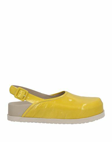 Patrizia Bonfanti Woman Mules & Clogs Yellow Soft Leather Cover