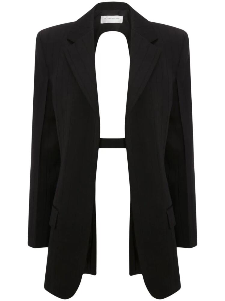 Victoria Beckham open-back single-breasted blazer - Black Cover