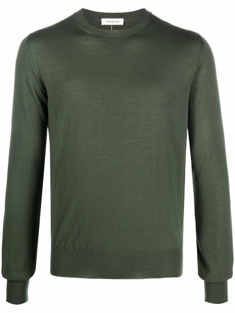 There Was One crew-neck virgin-wool jumper - Green Cover