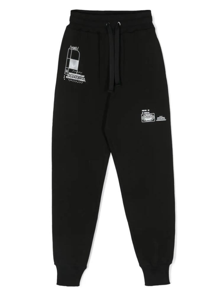 Dolce & Gabbana DGVIB3 DGVIB3-print cotton track pants - Black Cover