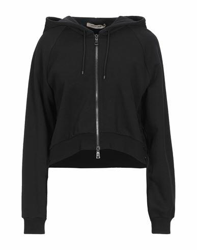 Roberto Cavalli Woman Sweatshirt Black Cotton, Polyamide Cover