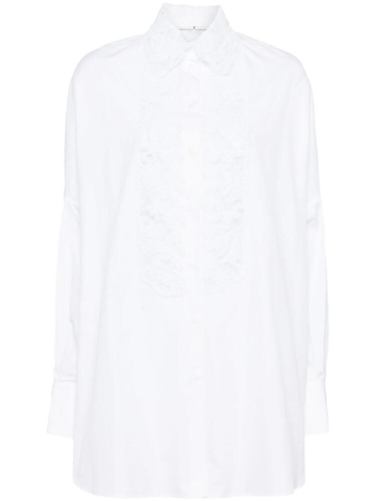 Ermanno Scervino floral-lace cotton shirt - White Cover