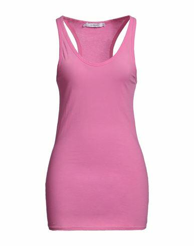 Cristinaeffe Woman Tank top Light purple Cotton, Elastane Cover