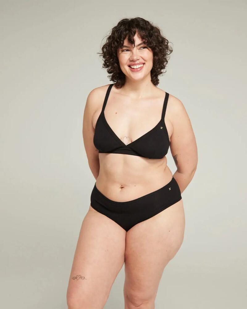 Nudea The Organic Cotton Easy Does It Bralette in Black Cover