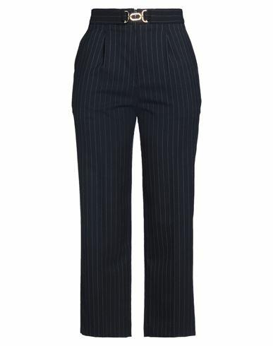 Sandro Woman Pants Midnight blue Polyester, Wool, Elastane Cover