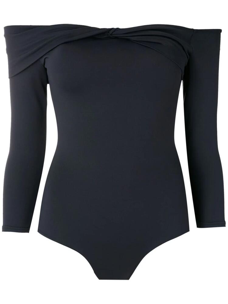 Amir Slama off-shoulder bodysuit - Black Cover