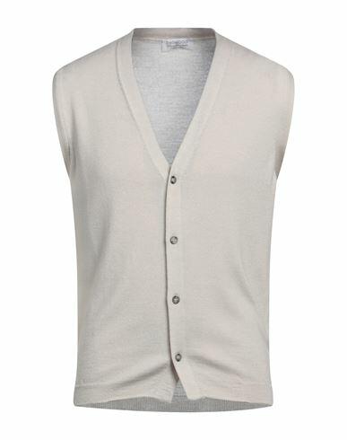 Bellwood Man Cardigan Light grey Merino Wool Cover