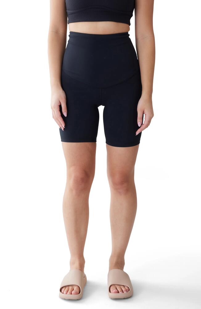 Ingrid & Isabel Postpartum Bike Shorts in Black Cover