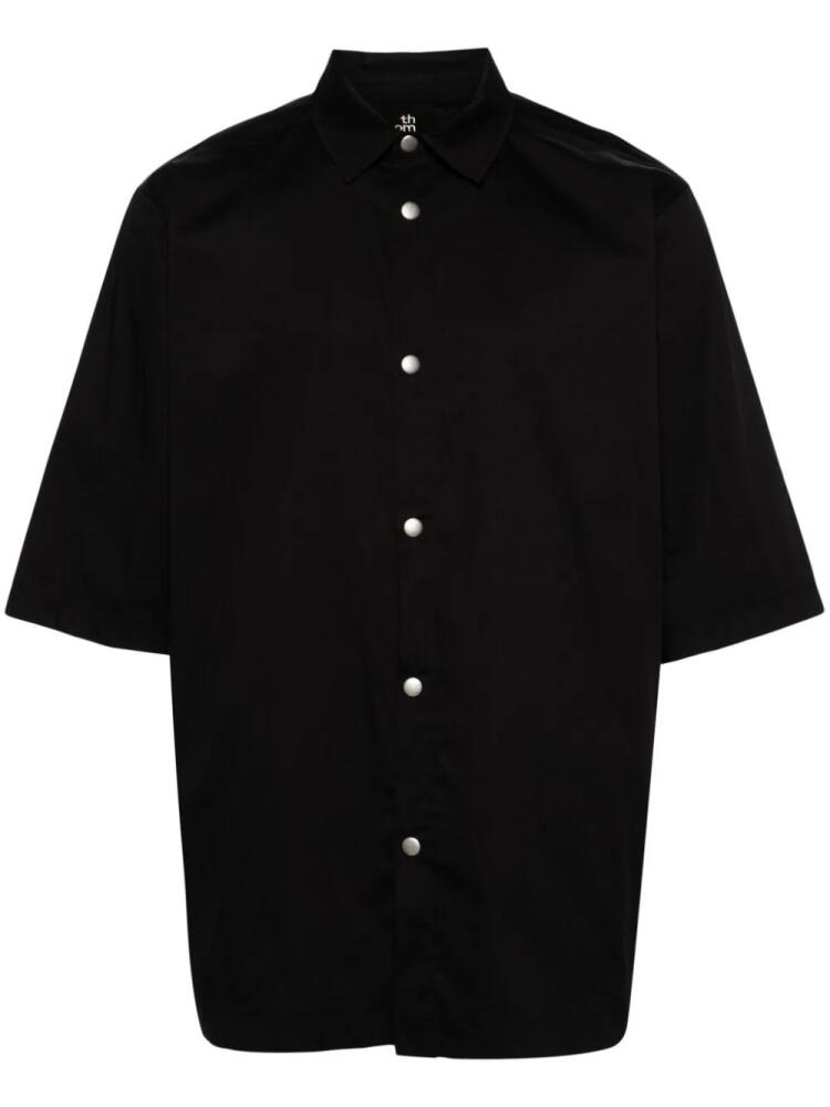 Thom Krom short-sleeve poplin shirt - Black Cover