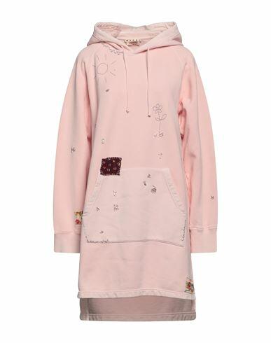 Marni Woman Sweatshirt Light pink Cotton, Viscose, Glass, Silk Cover