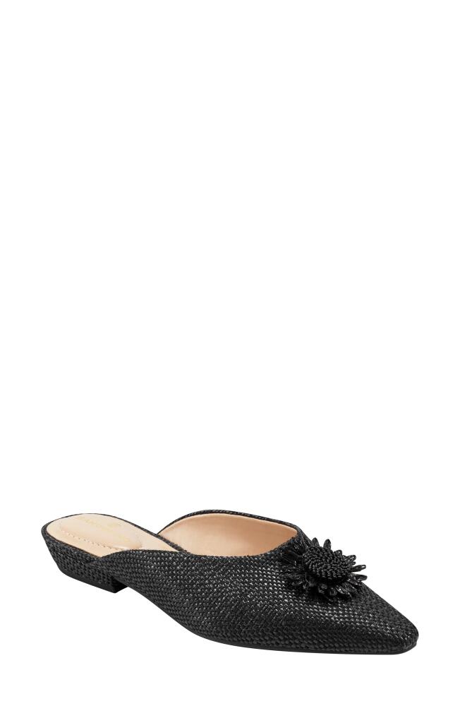 Bandolino Shay Floral Appliqué Mule in Black Cover