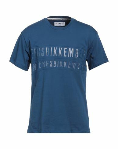 Bikkembergs Man T-shirt Blue Cotton, Elastane Cover